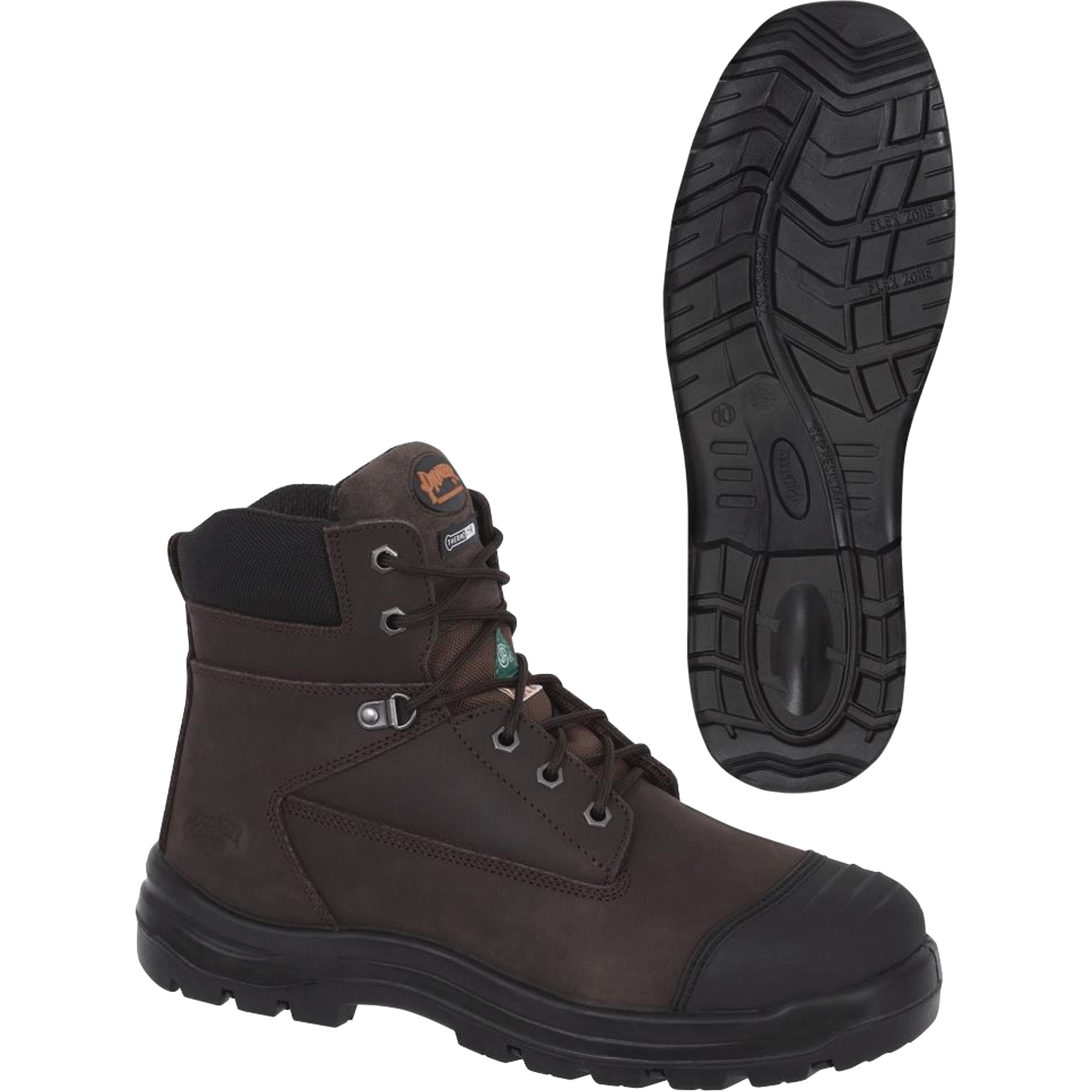1026 Brown 6"" Work Boots - SHE595