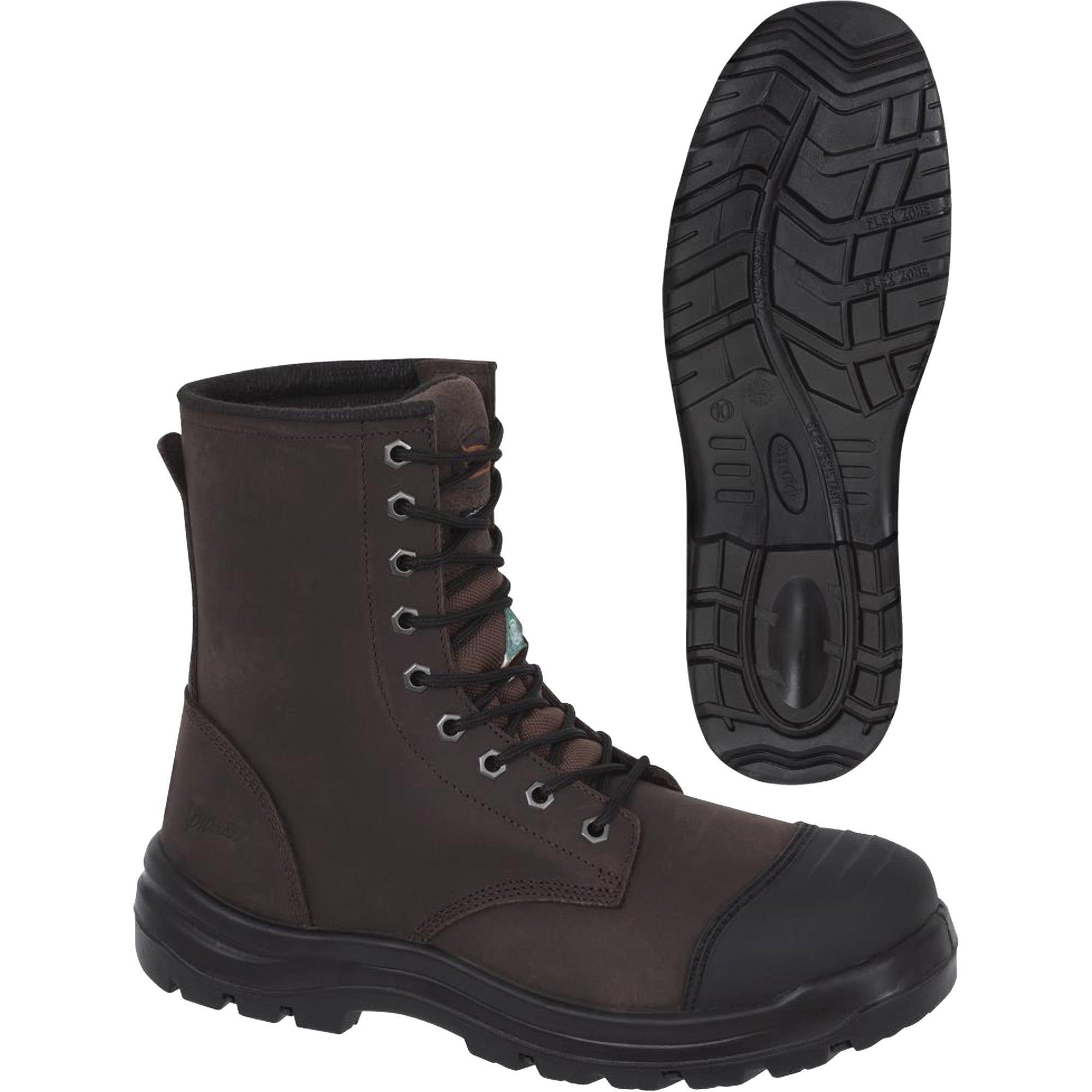 1028 Brown 8"" Work Boots - SHE617