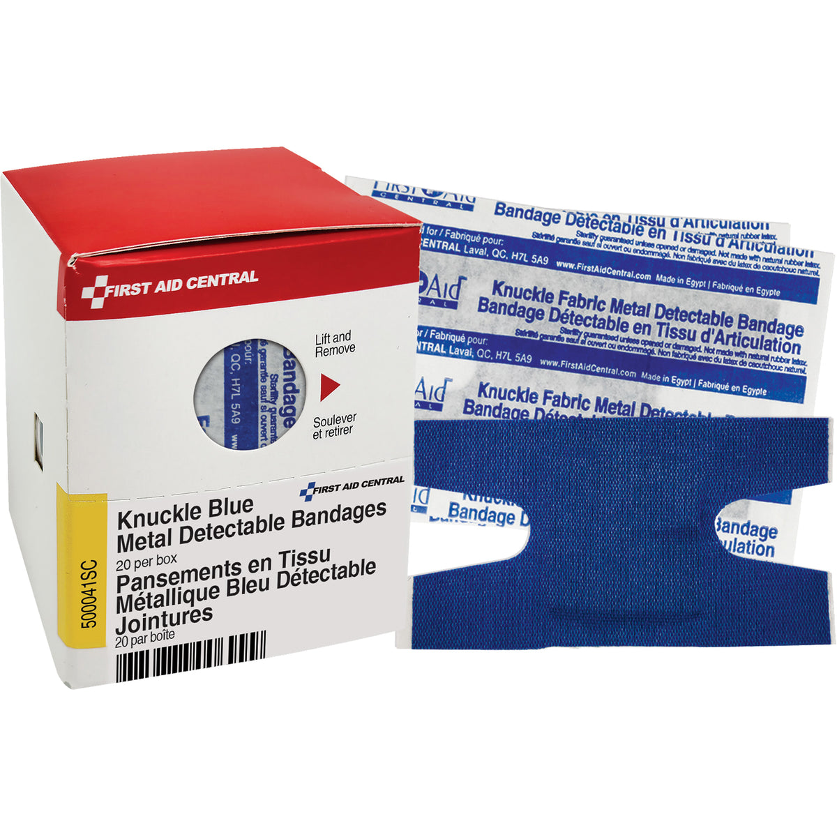 Knuckle Blue Detectable Bandages - SHE881