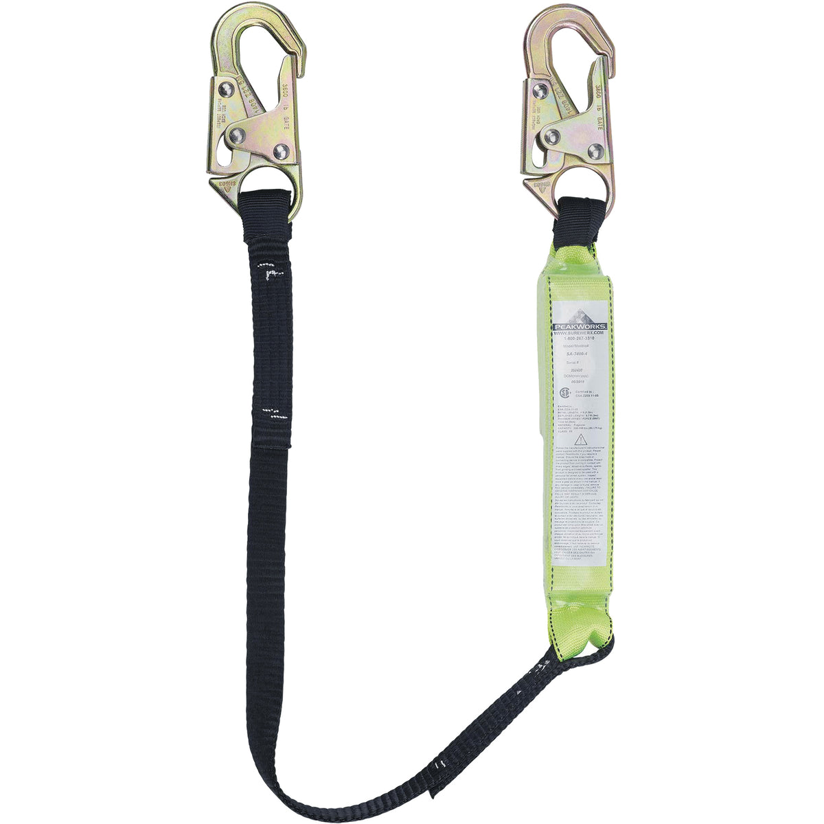 SA-6400-4 Shock Absorbing Lanyard - SHE906