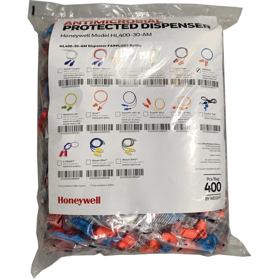 Max-30 Earplugs Refill for HL400 Dispenser - SHG427