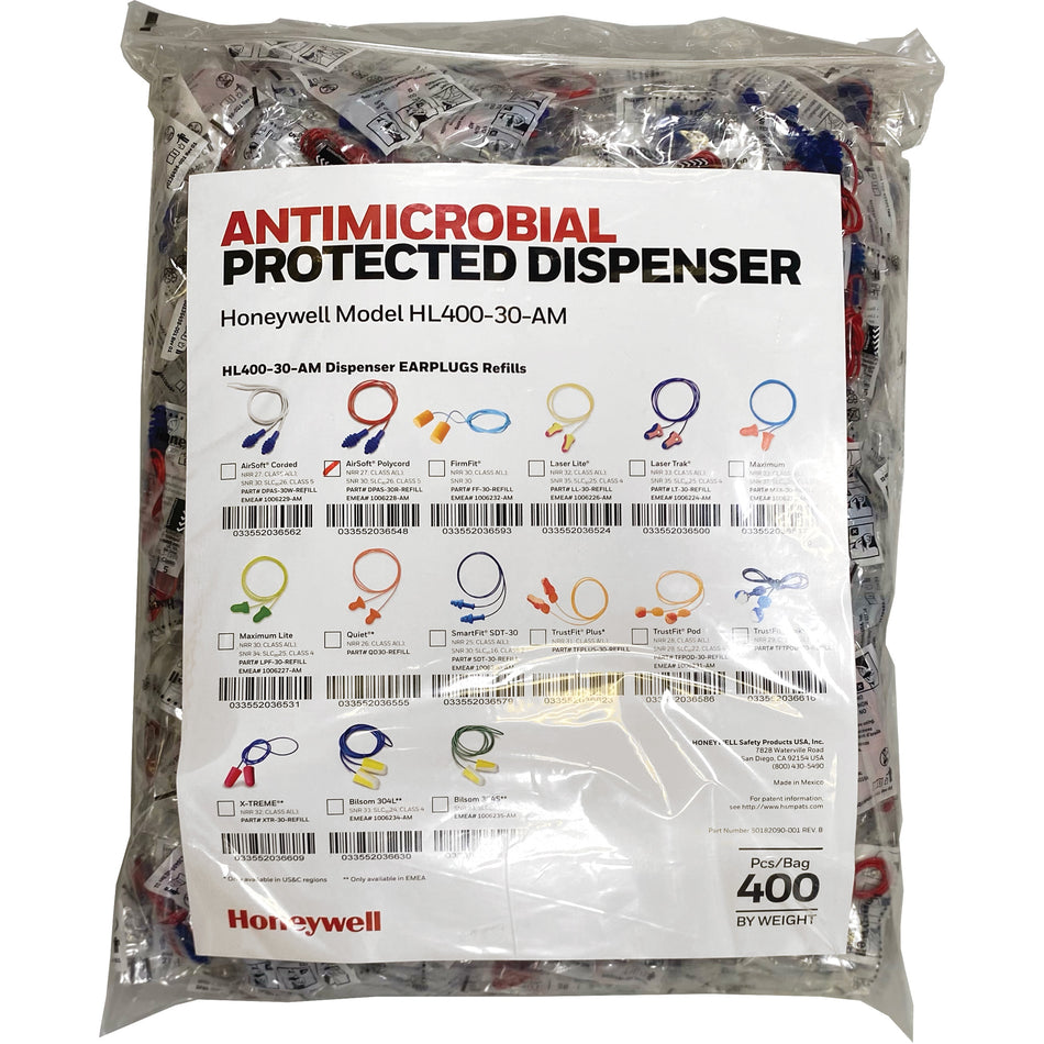 AS-30R Earplugs Refill for HL400 Dispenser - SHG430