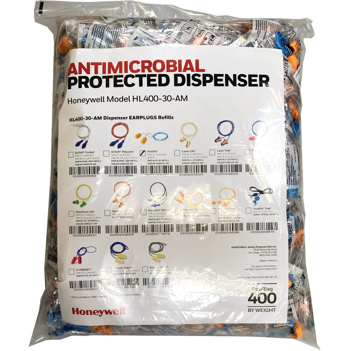 FF-30 Earplugs Refill for HL400 Dispenser - SHG435