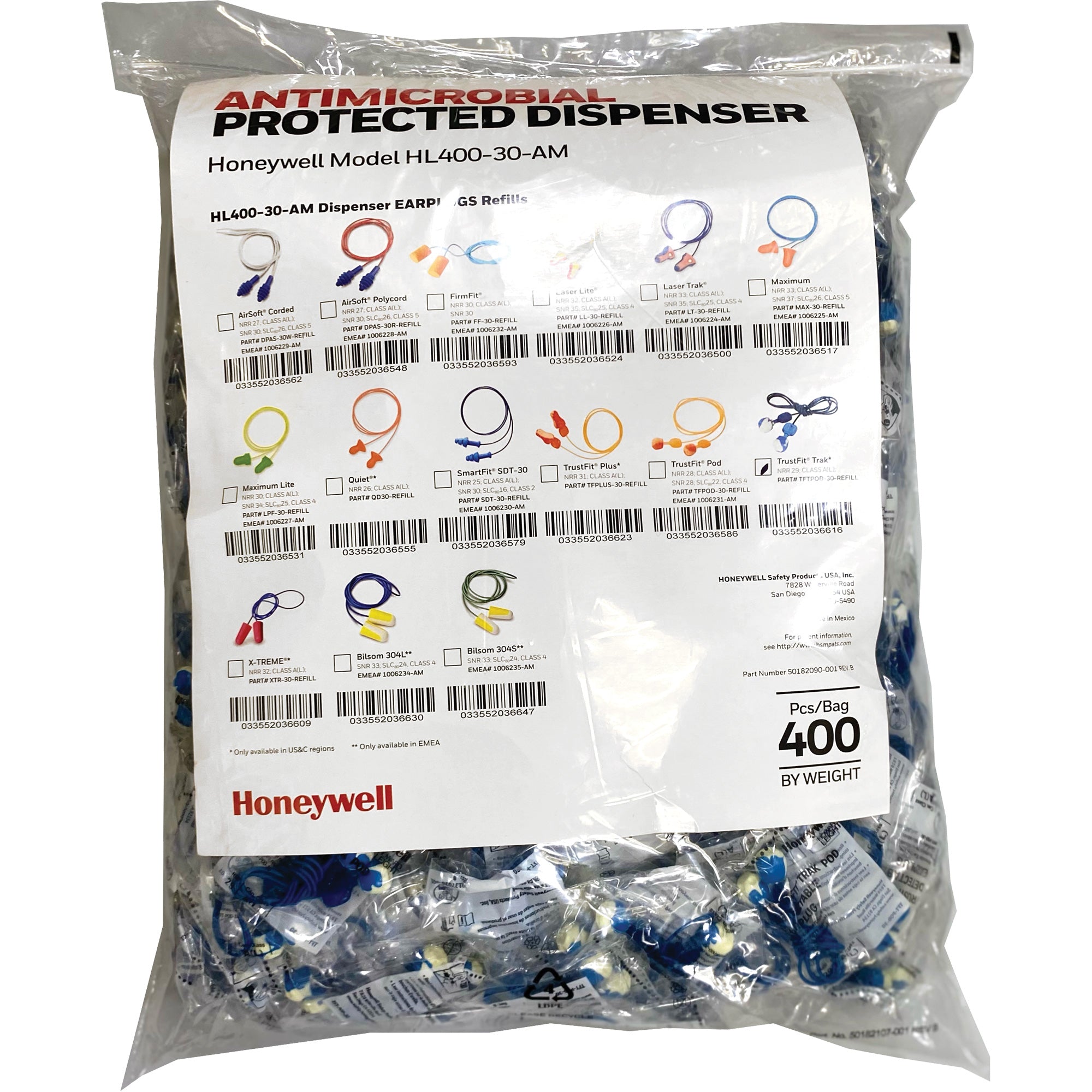 TFT-30 Earplugs Refill for HL400 Dispenser - SHG437