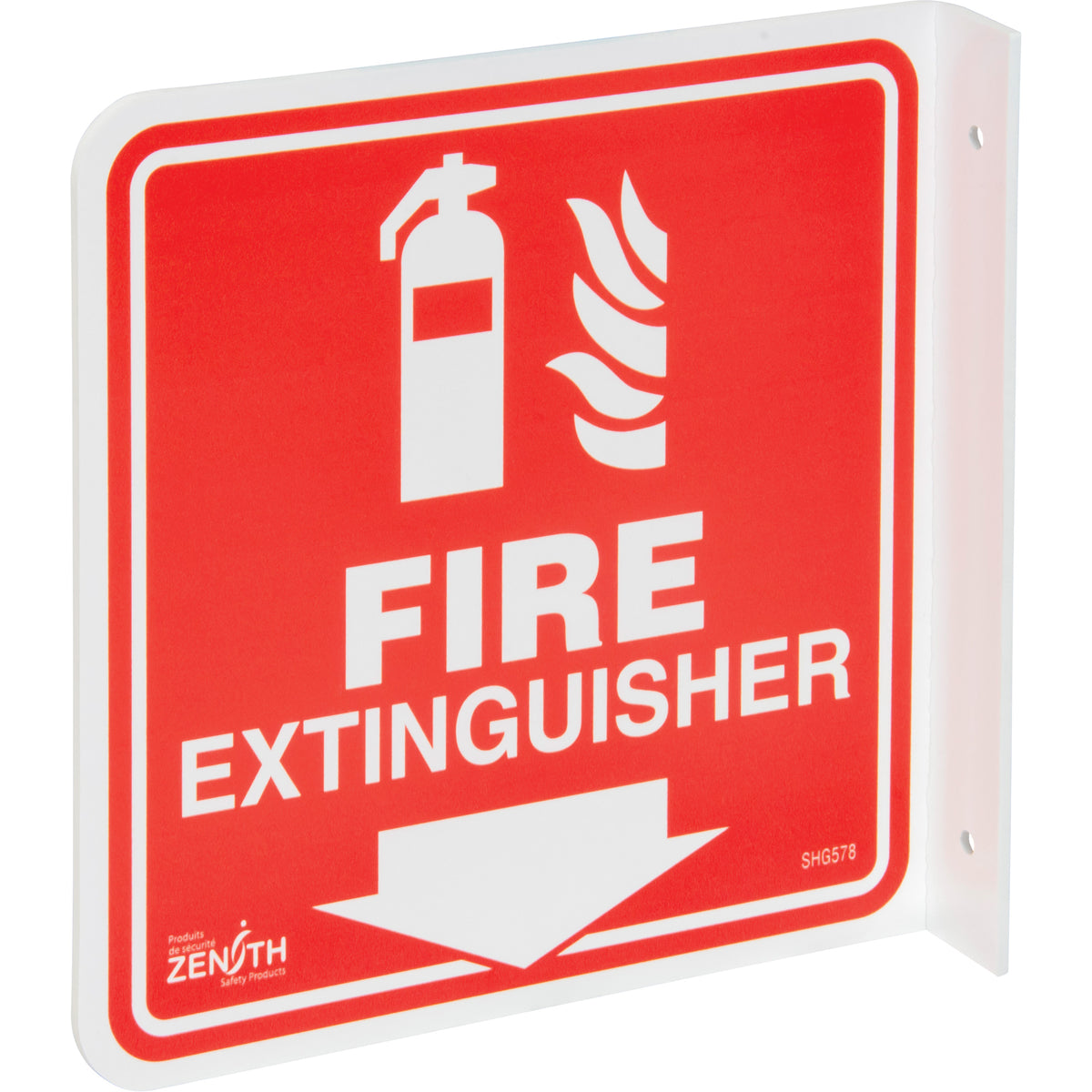 90° Projecting ""Fire Extinguisher"" Sign - SHG578