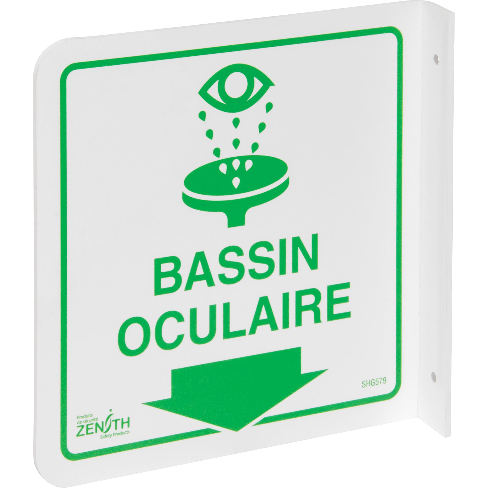 90° Projecting ""Bassin Oculaire"" Sign - SHG579