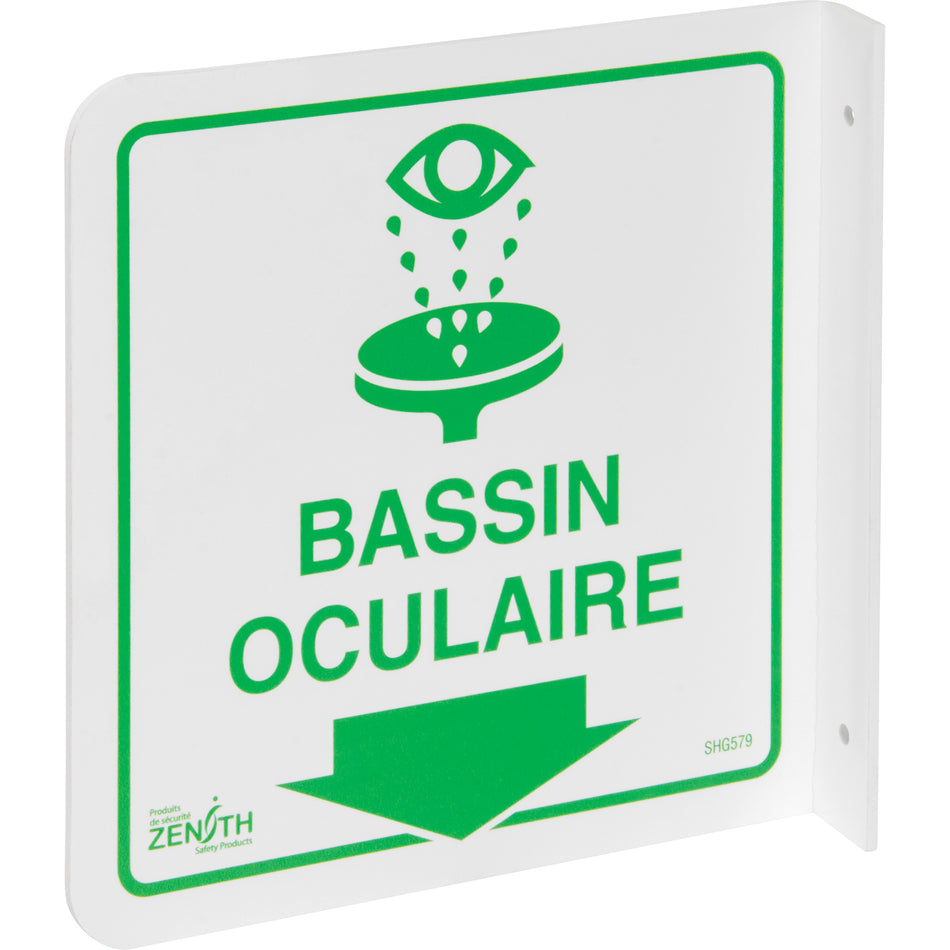 90° Projecting ""Bassin Oculaire"" Sign - SHG579