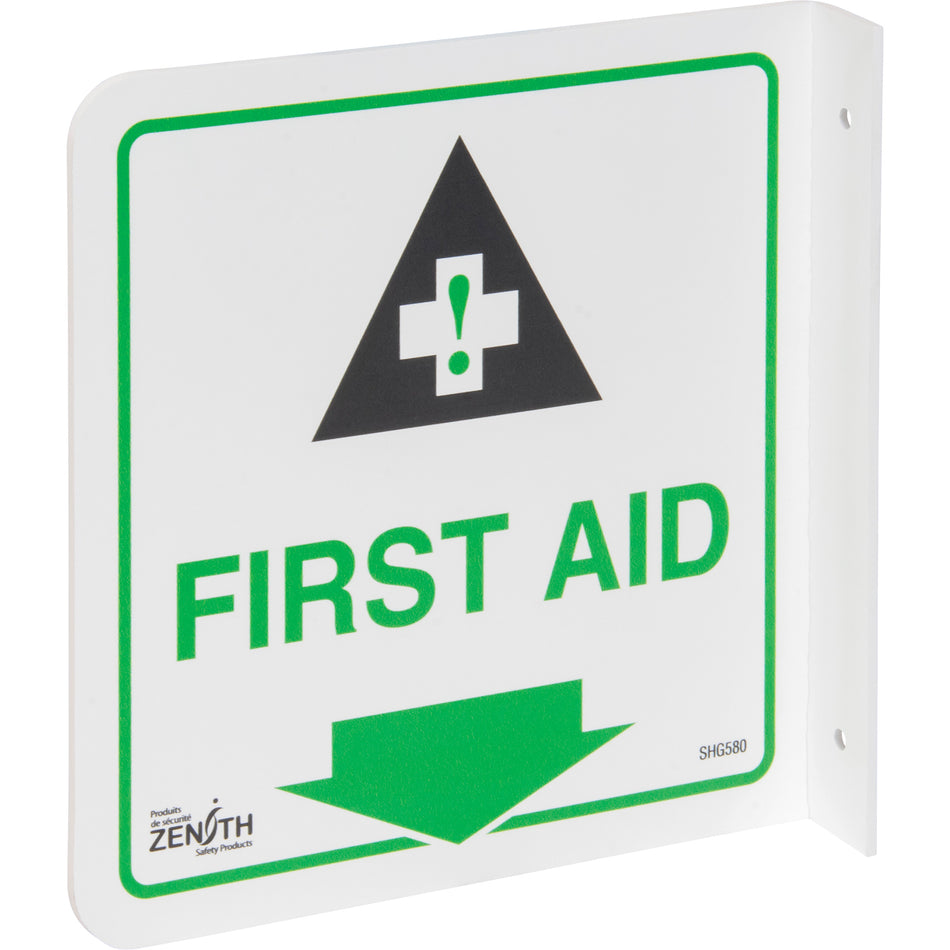 90° Projecting ""First Aid"" Sign - SHG580