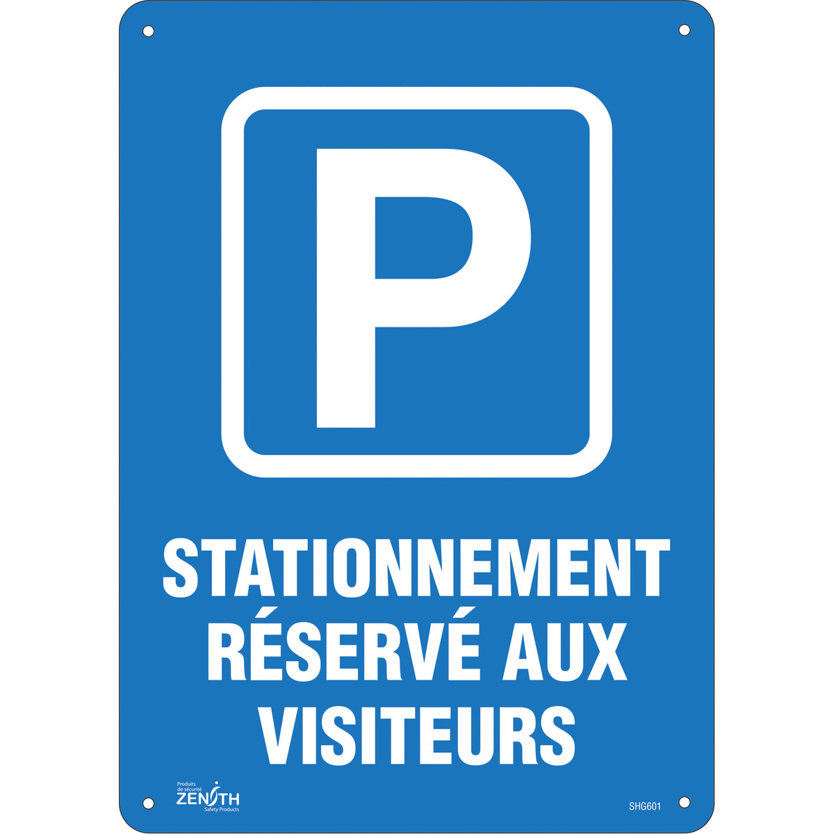 ""Stationnement réservé aux visiteurs"" Sign - SHG601