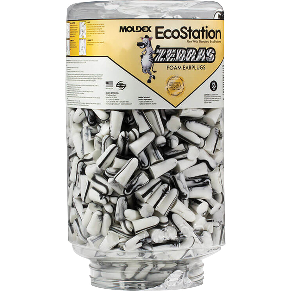 Zebras™ Disposable Earplugs Refill for EcoStation® Earplug Dispenser - SHH489