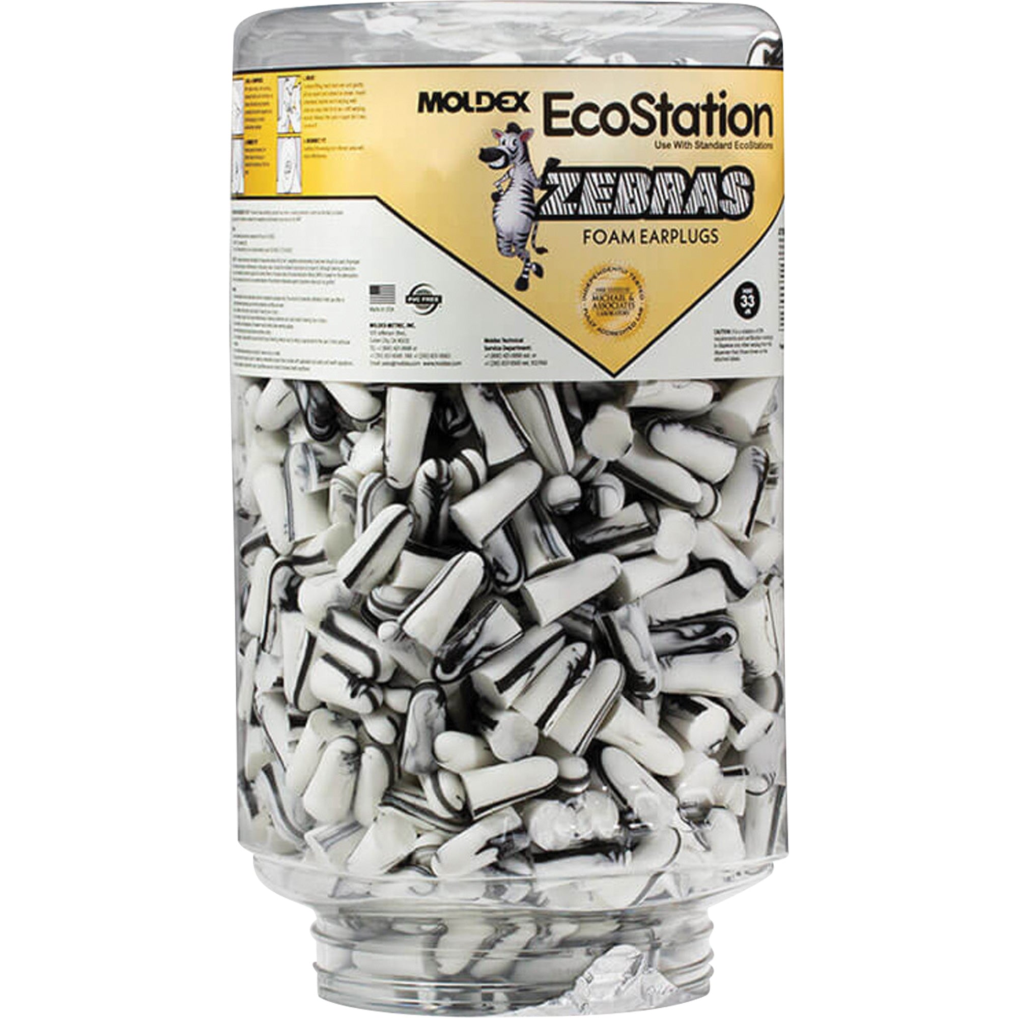 Zebras™ Disposable Earplugs Refill for EcoStation® Earplug Dispenser - SHH489