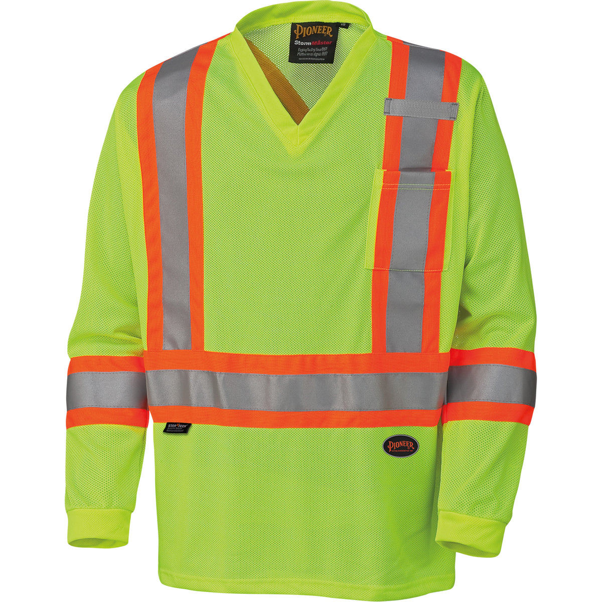 6985 Traffic Micro Mesh Long-Sleeved Safety Shirt - SHH635