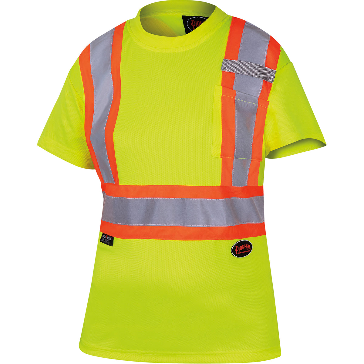 6949 Women's Bird's-Eye Safety T-Shirt - SHH651