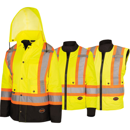 5021BBW Women's 7-in-1 Waterproof Jacket with Hood - SHH804