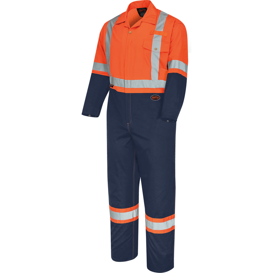 5514BB 2-Tone Safety Coveralls with Zipper Closure - SHH875