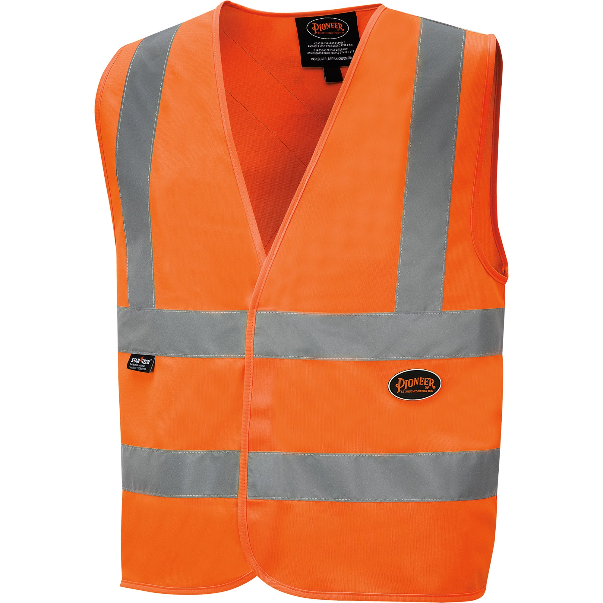 6885 High-Visibility Tricot Safety Vest - SHI011