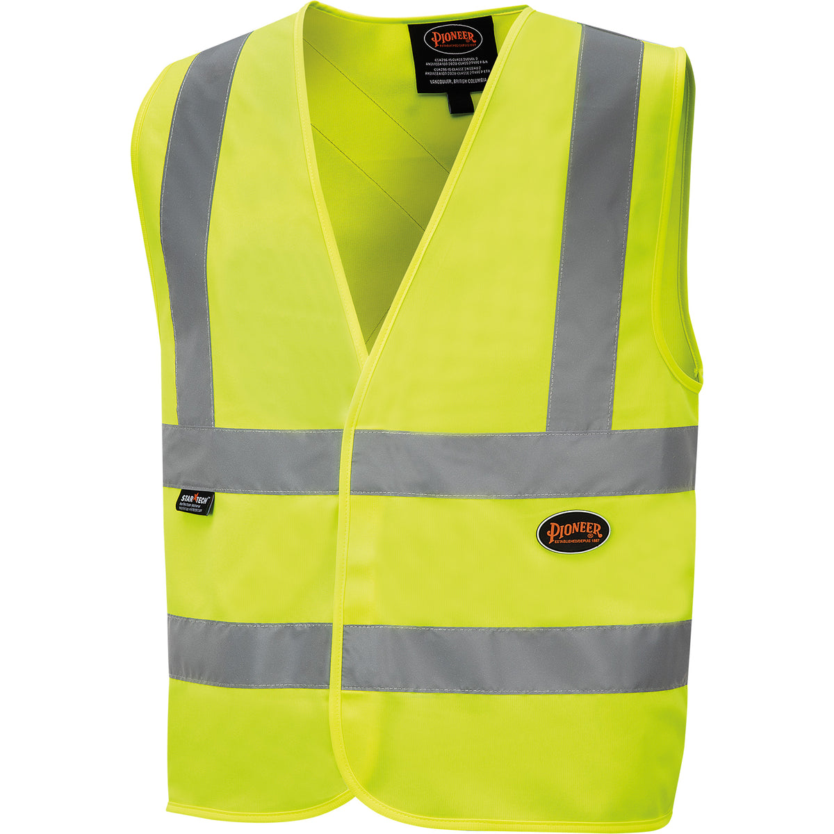 6886 High-Visibility Tricot Safety Vest - SHI019