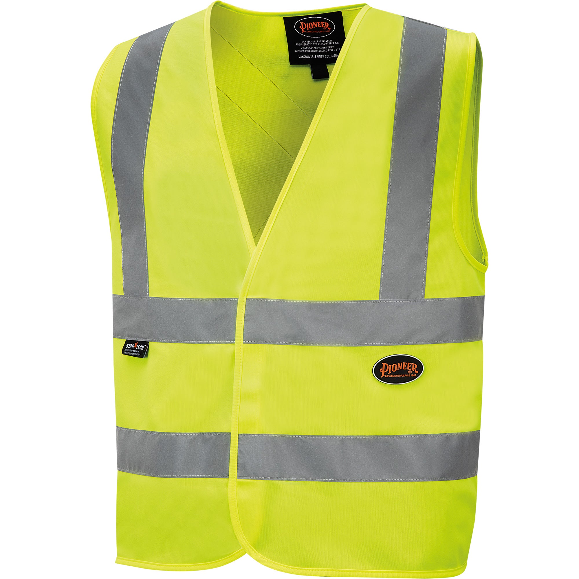 6886 High-Visibility Tricot Safety Vest - SHI019