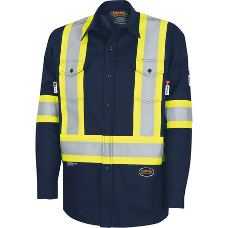 7742SF FR-TECH® High-Visibility 88/12 Arc-Rated Safety Shirt - SHI039