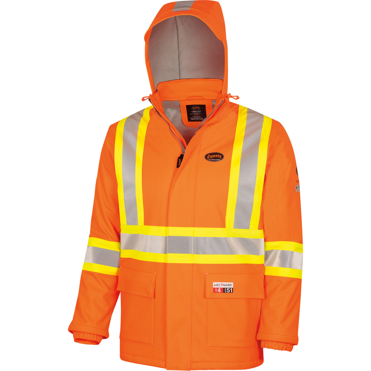 5884 Flash-Gard® FR/Arc-Rated Waterproof Jacket with Hood - SHI113
