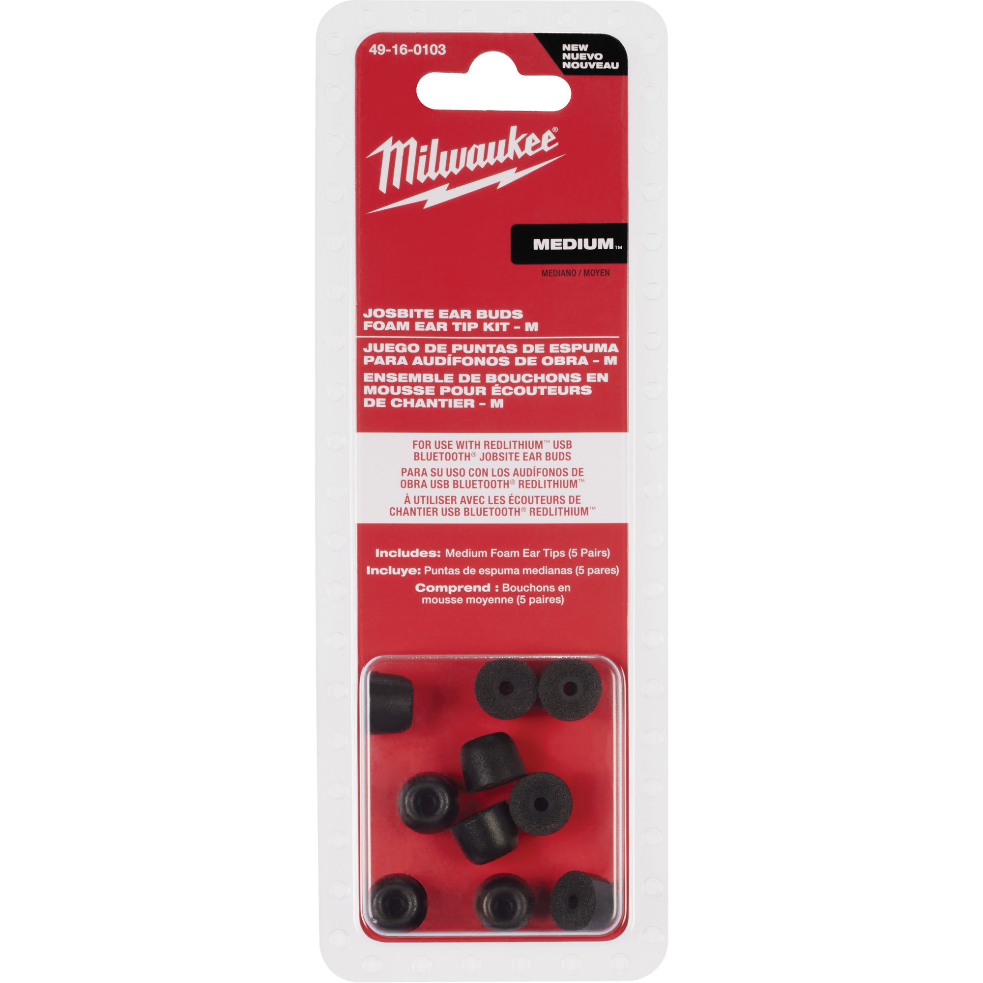 Medium Jobsite Ear Buds Ear Tip Kits - SHI458