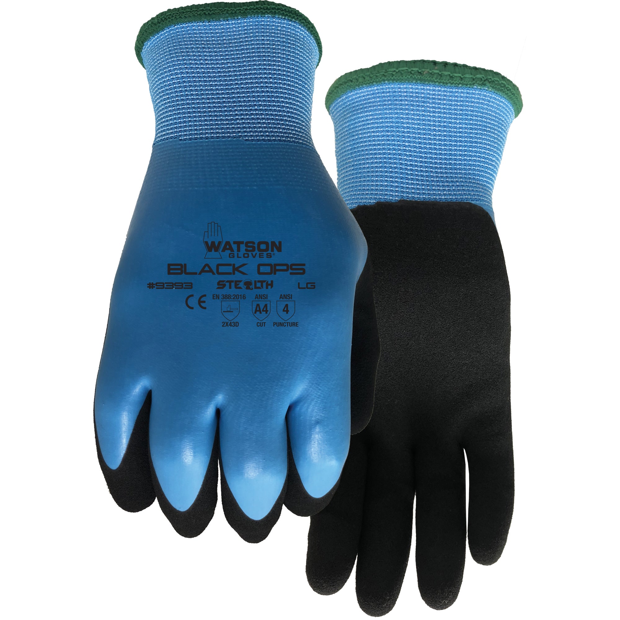 Stealth Black Ops Water-Resistant Gloves - SHJ442