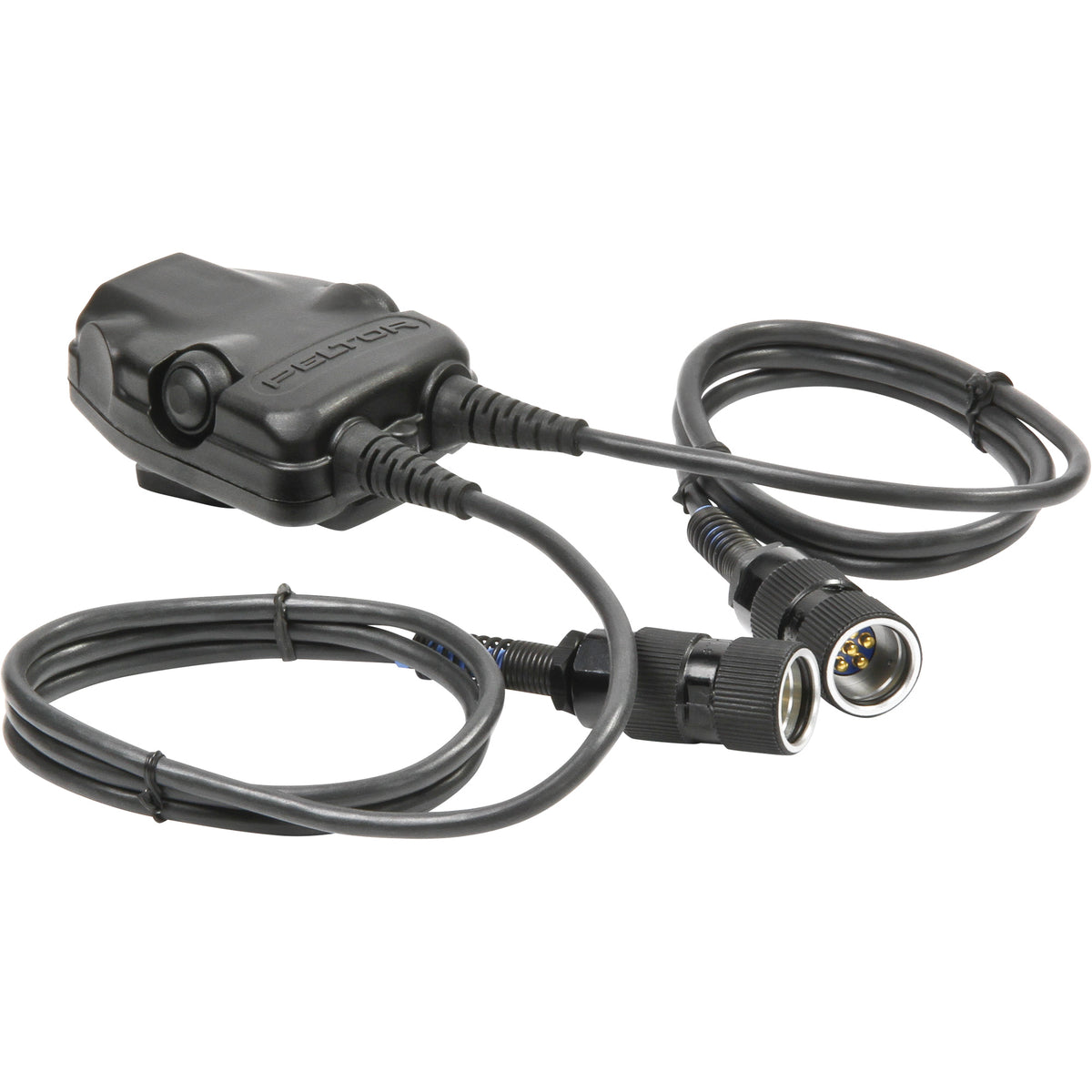 PELTOR™ DUAL Push-To-Talk Adapter for Military Radios with 6-PIN MIL-C-55116 Connector - SHJ652