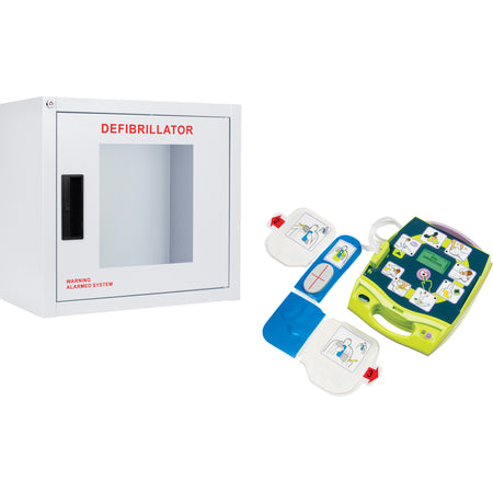 AED Plus® Defibrillator & Wall Cabinet Kit - SHJ773