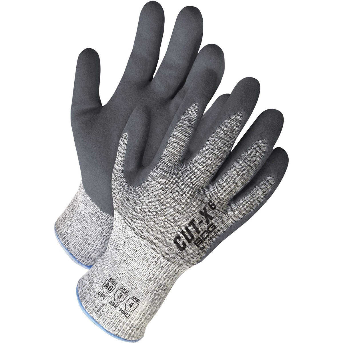 Cut-X® Gloves with Elastic Knit Wrist & Hemmed Cuff - SHJ828