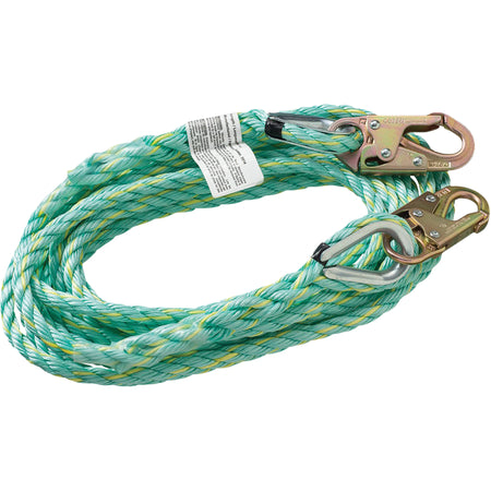 VL-1122-100 Vertical Lifeline Rope with Anchor End Snap Hook - SHK889