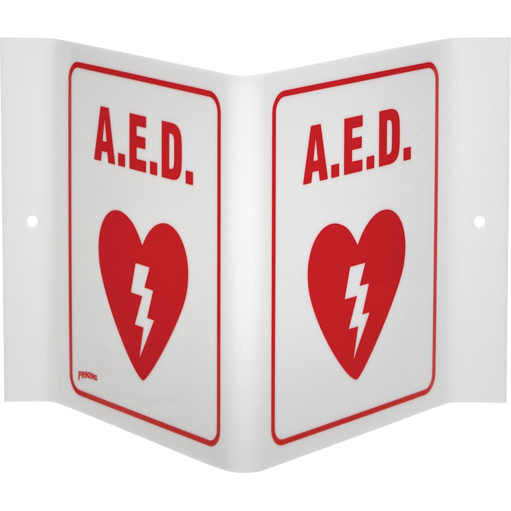 ""A.E.D."" V-Style Sign - SHL191