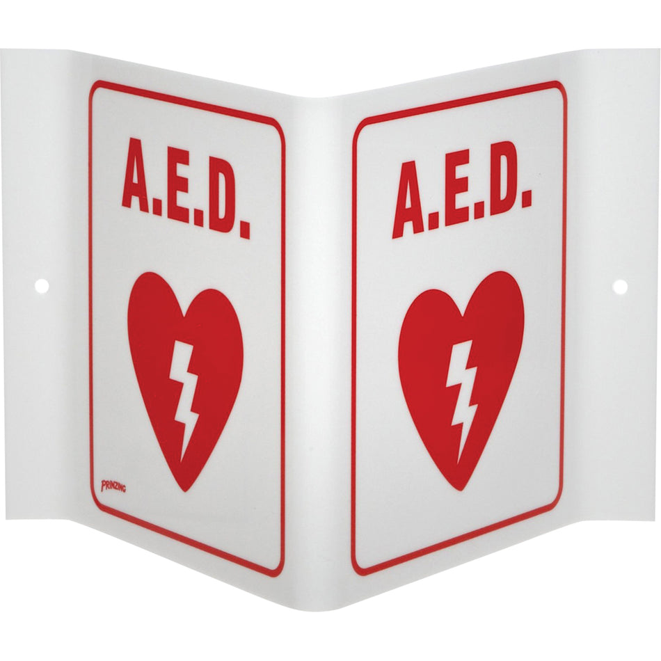 ""A.E.D."" V-Style Sign - SHL191
