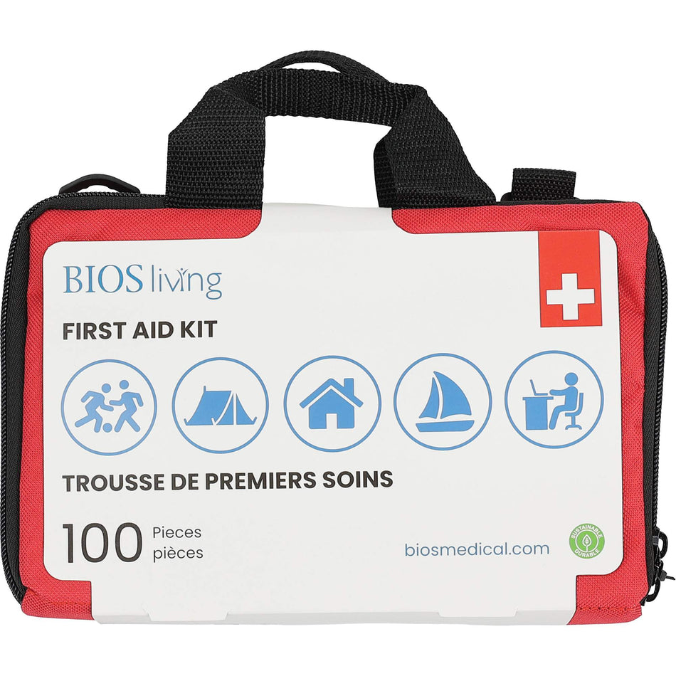 100-Piece Home & Travel First Aid Kit - SHL381