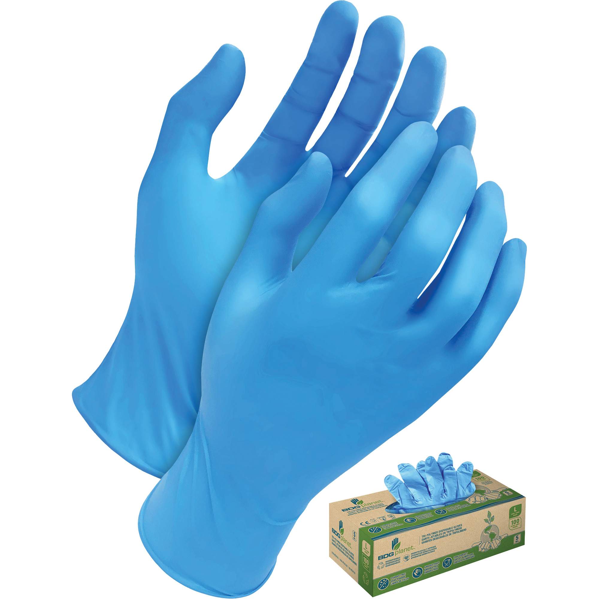 Tri-Polymer Disposable Gloves - SHL398