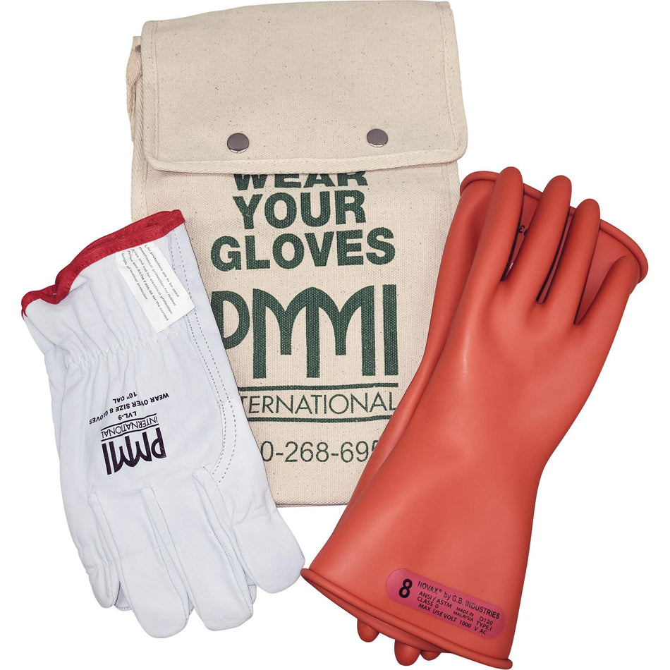 Rubber Electrical Insulating Glove Kit - SHL487