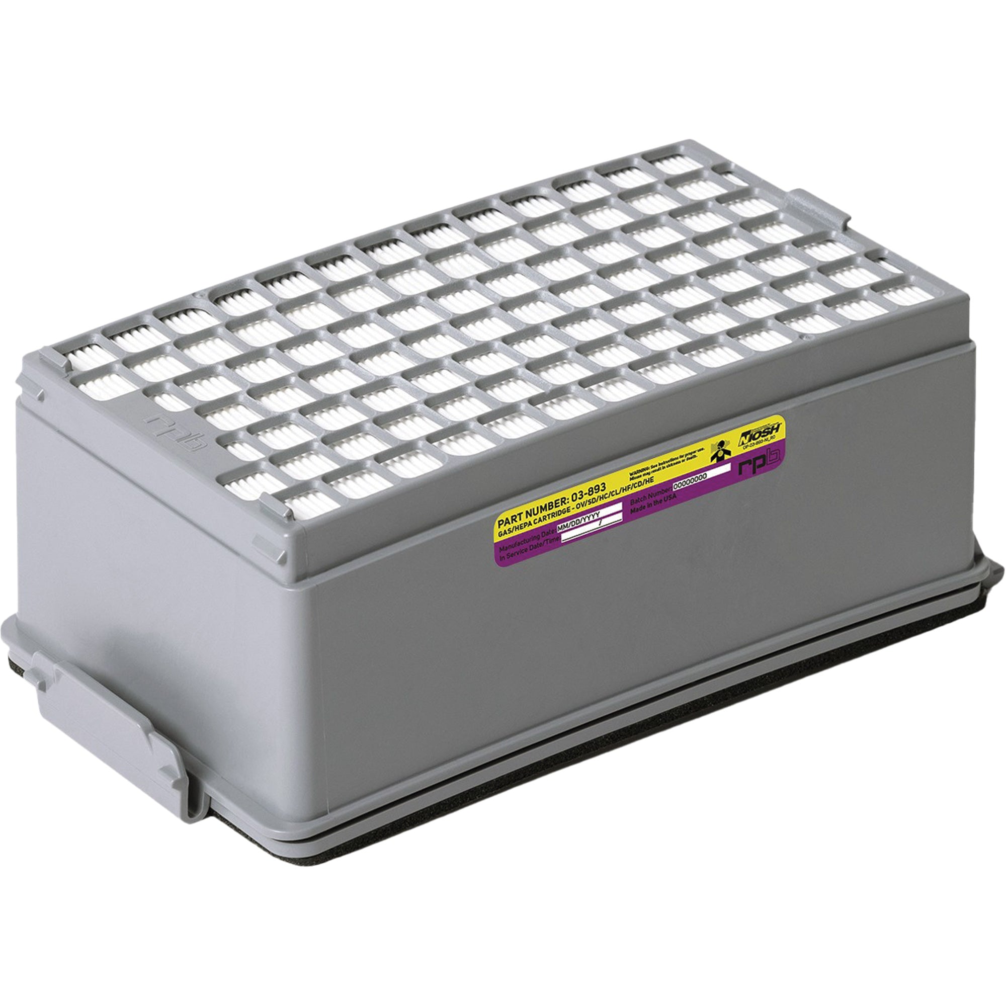 PX5 Combination HEPA OV/AG Gas Cartridge - SHL732