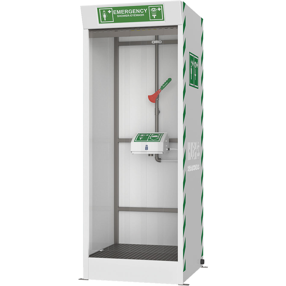 Emergency Cubicle Shower & Covered Eye & Face Wash - SHL786