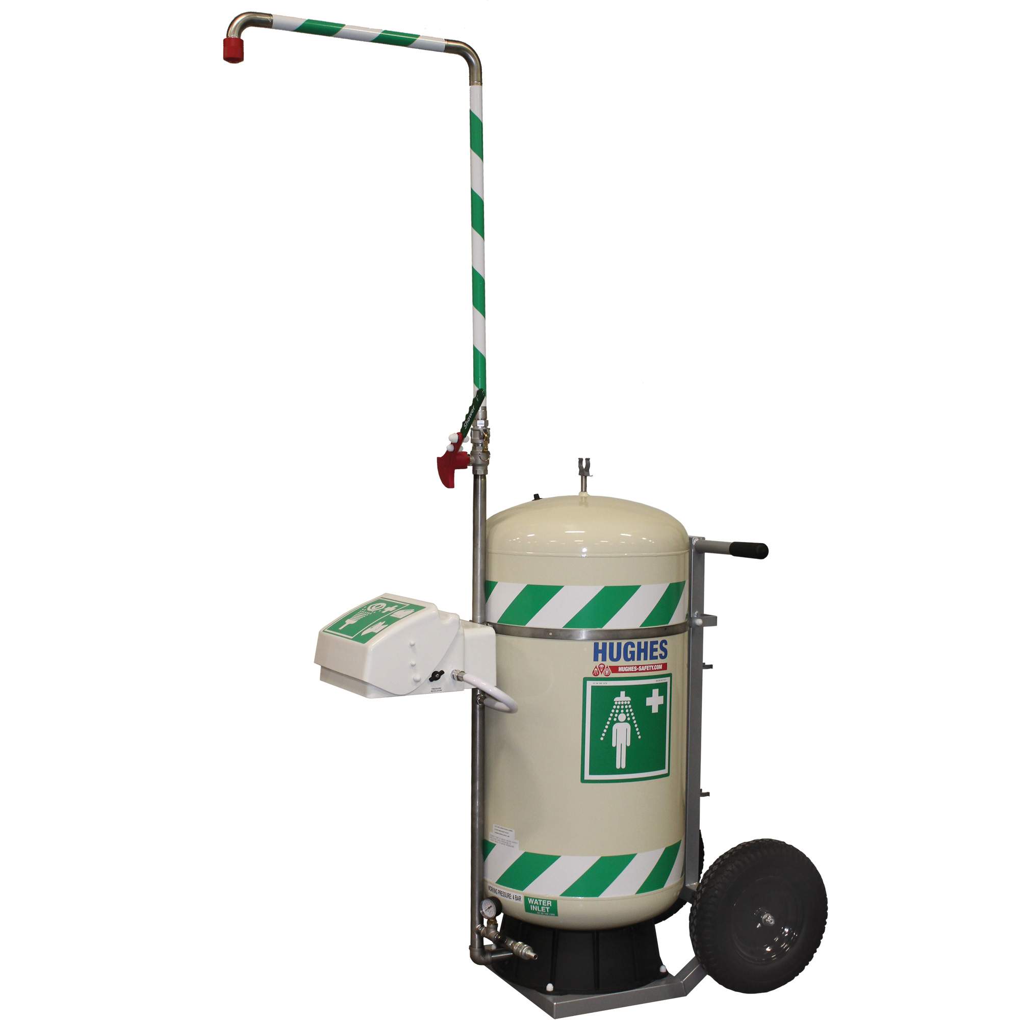 Mobile Self-Contained Emergency Safety Shower with Eye & Face Wash - SHL788