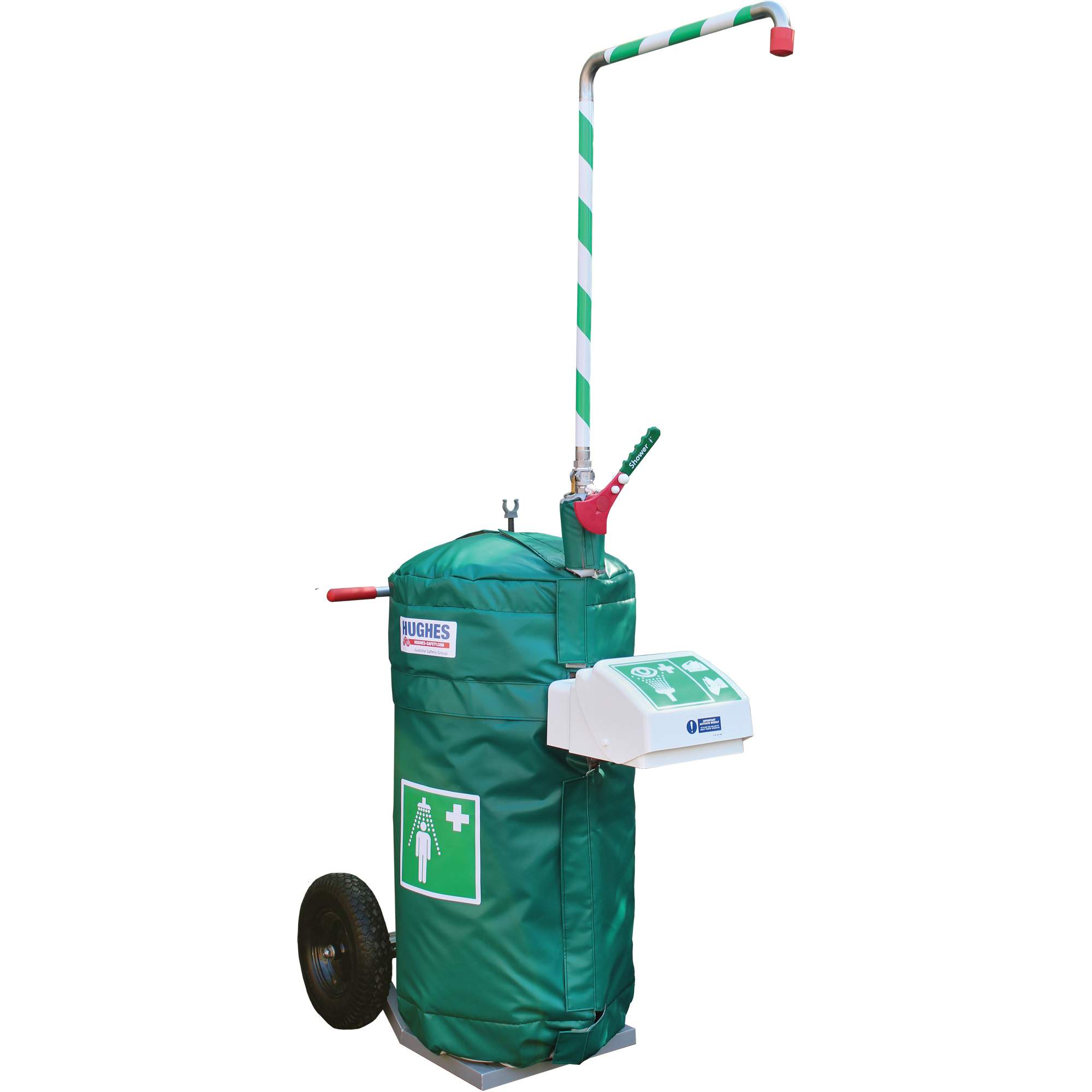 Insulated Mobile Self-Contained Emergency Safety Shower with Eye and Face Wash - SHL789