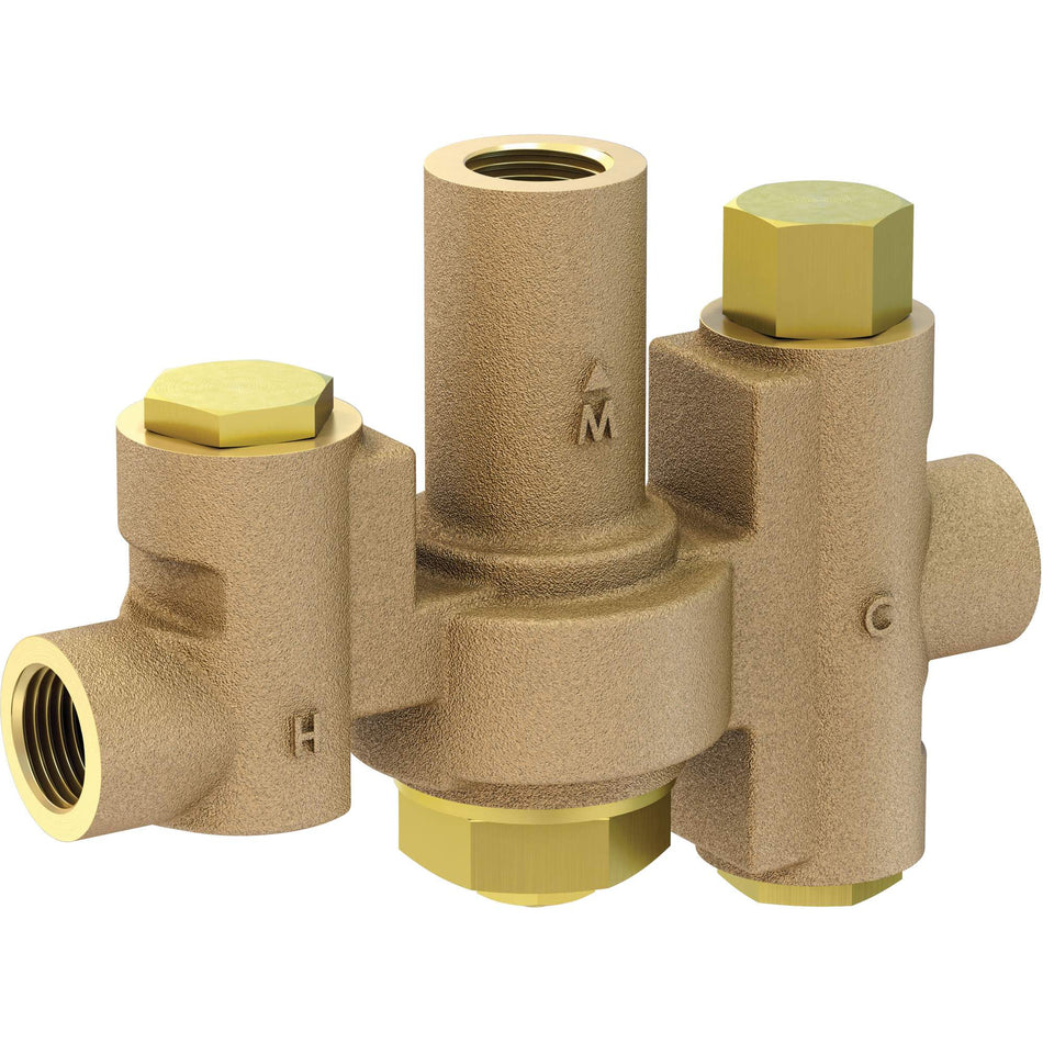Mid-Capacity Thermostatic Mixing Valve for Individual Eye/Face Wash Stations - SHL793