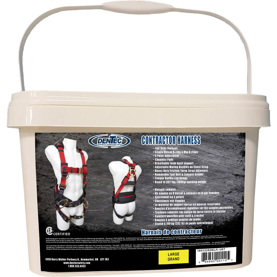 Contractor Safety Harness in Pail - SHM032