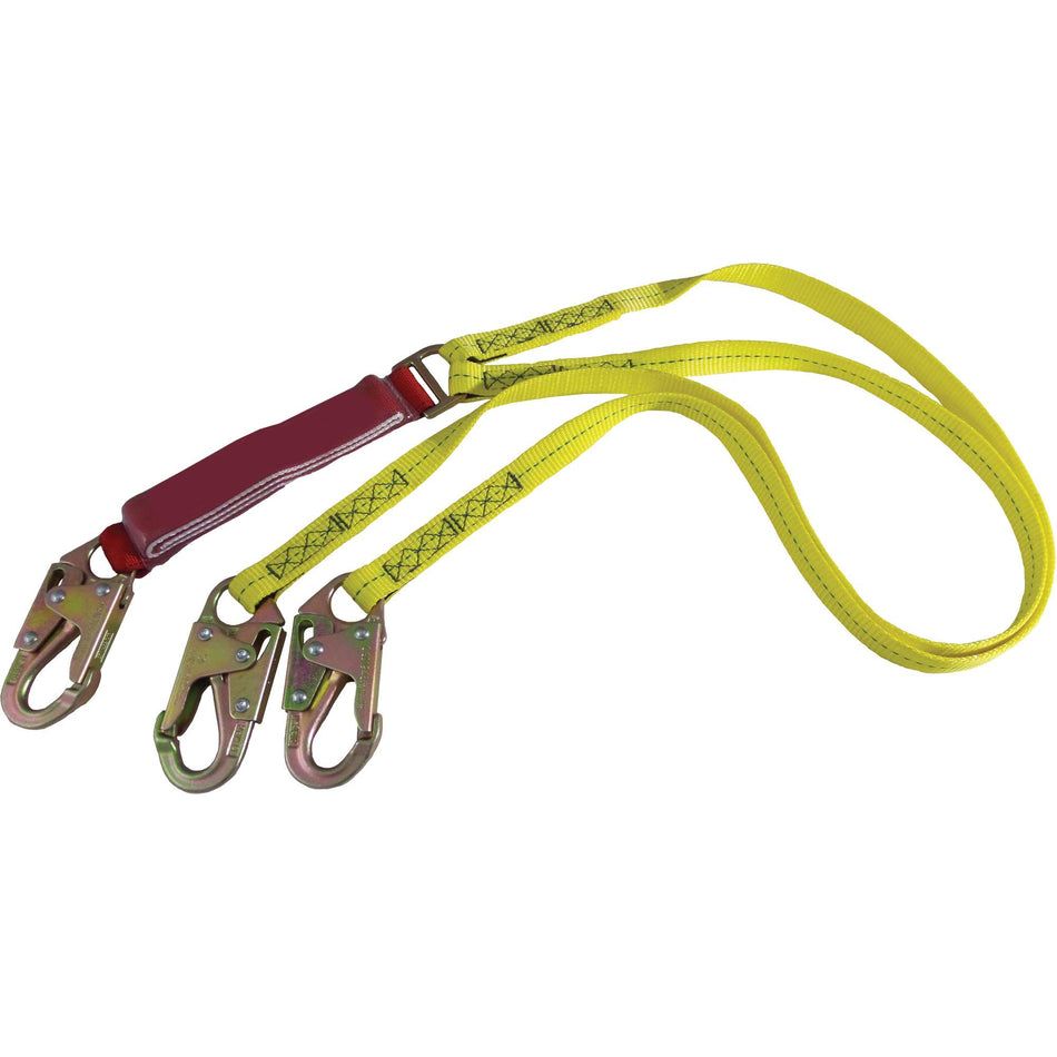 External Energy Absorber Lanyard with 3/4"" Hooks - SHM066