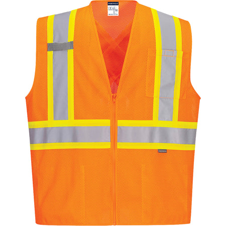 Contrast-Striped Safety Vest - SHM201