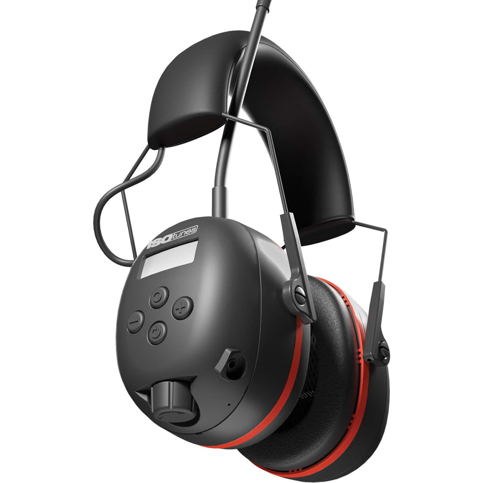Black & Red Air Defender AM/FM Earmuffs - SHM733