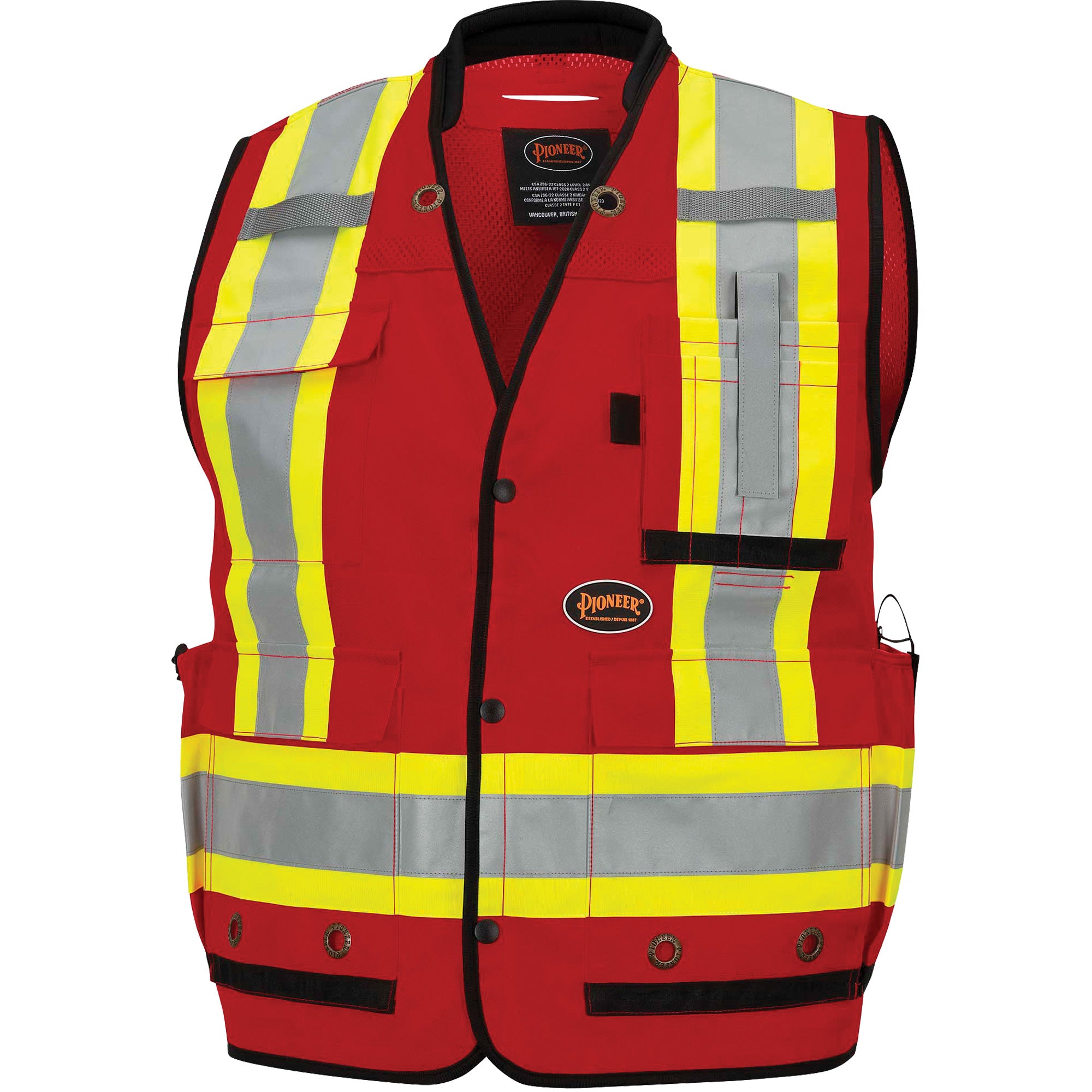 6678 High-Visibility Antimicrobial Mesh-Back Surveyor Vest - SHN880