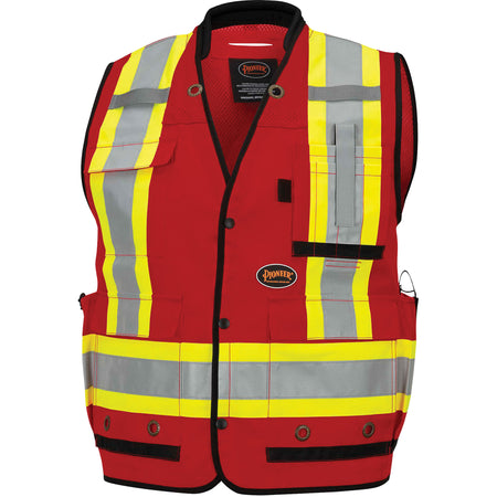 6678 High-Visibility Antimicrobial Mesh-Back Surveyor Vest - SHN880