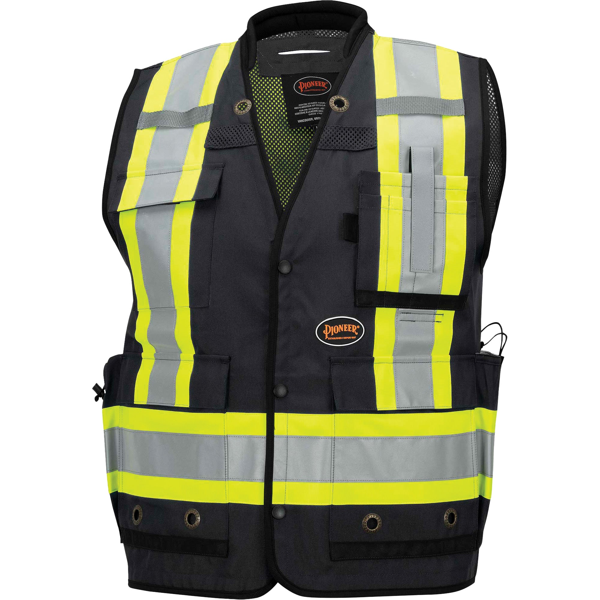 6679 High-Visibility Antimicrobial Mesh-Back Surveyor Vest - SHN896