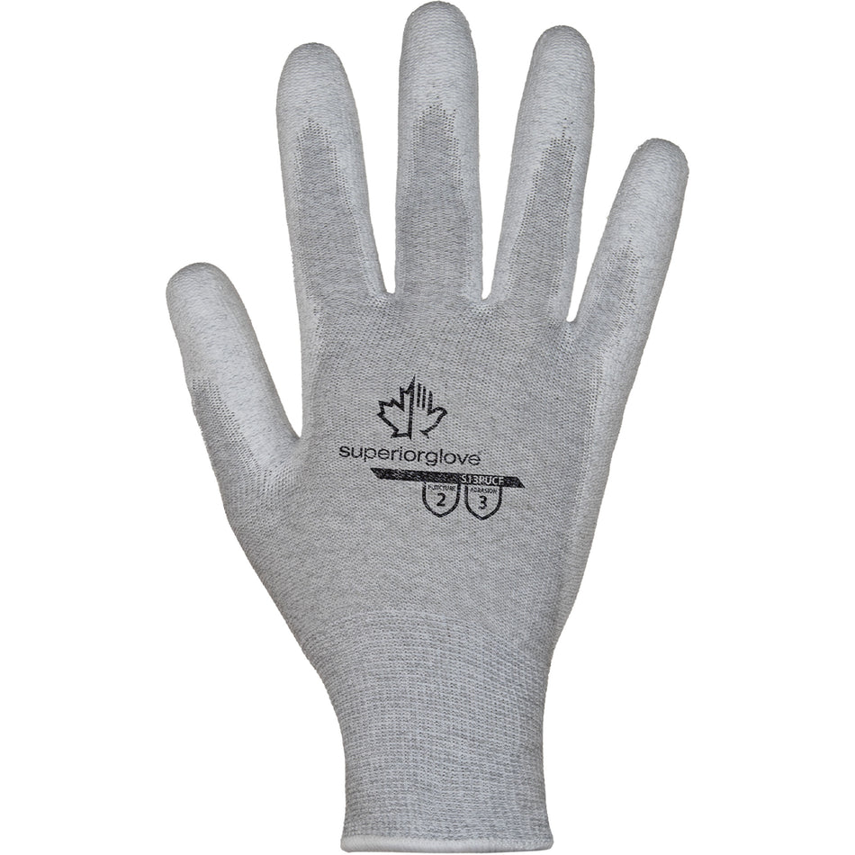 KnitActiv™ Electrostatic Dissipative Low-Linting White Gloves - SHO270