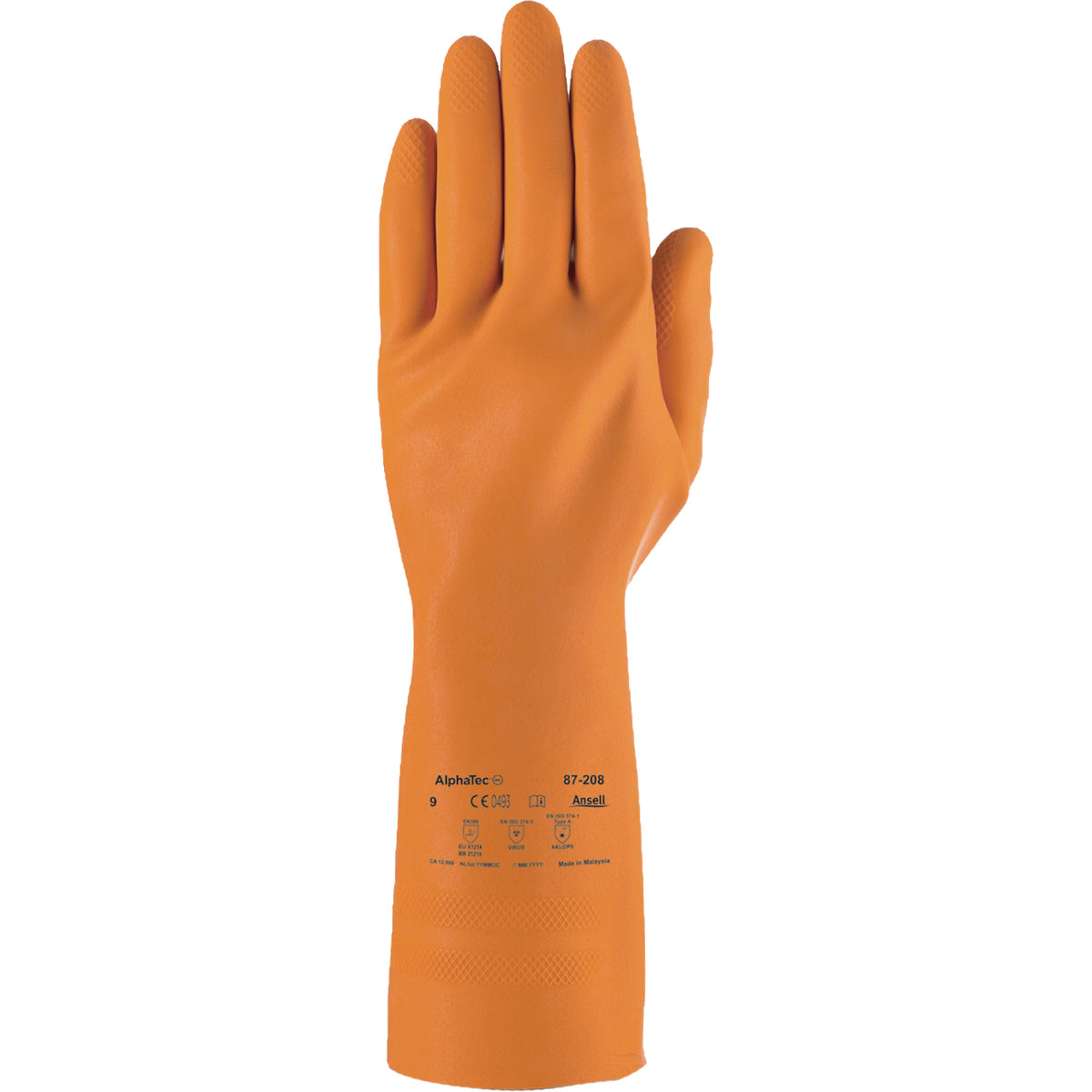 AlphaTec® 87-208 Heavy-Duty Chemical-Resistant Gloves - SHO296