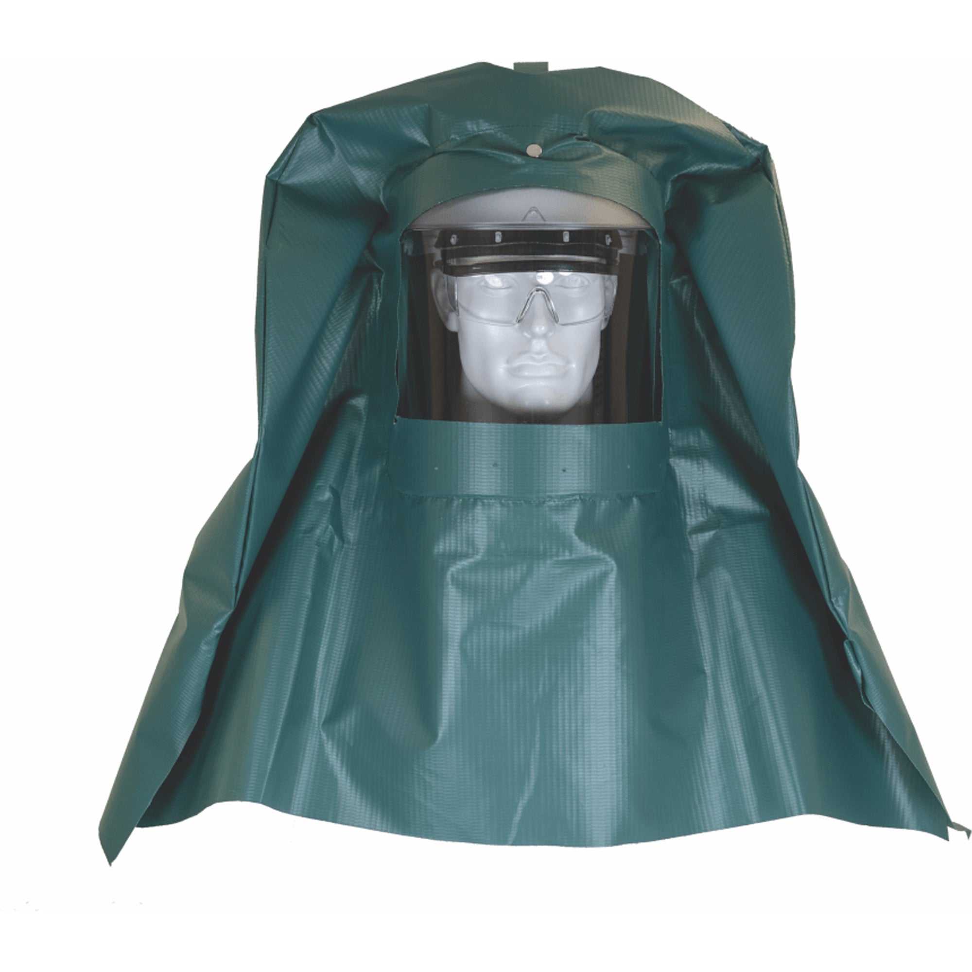 Chemical Splash Hood & Hard Cap with Chemical Resistant Face Shield - SHO327